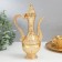 Set of wine jug, 6 glasses and tray "Istanbul. Medallion and patterns" Gold