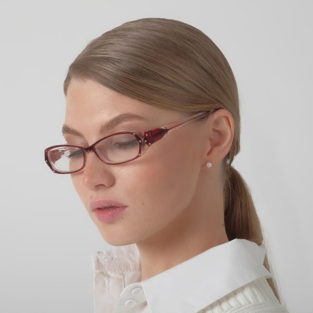 Ready glasses east 8852, burgundy color, bending handle, +2,25-2