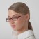 Ready glasses east 8852, burgundy color, bending handle, +2,25