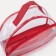 Cosmetic bag with lightning, with a pen, red color