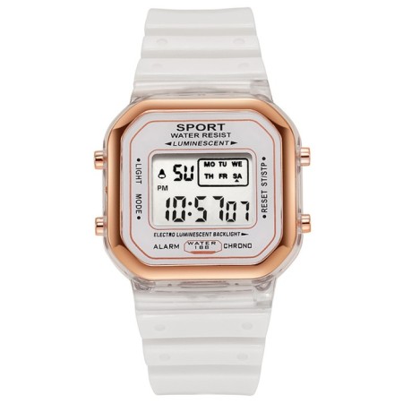 Watch of washing electronic, white