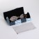 Magnet glass case, length 16 cm, blue color