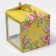 Confectionery box with a window, a chest, packaging, “watercolor flowers” ​​20 x 20 x 20 cm