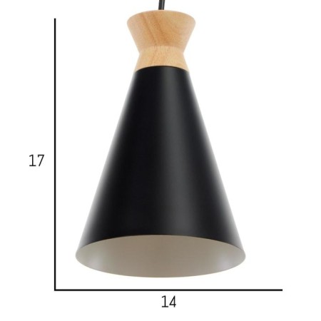 Lamp Bayerlux 34861/1 E27 40W Black 14.5x14.5x21.5-121.5 cm-1
