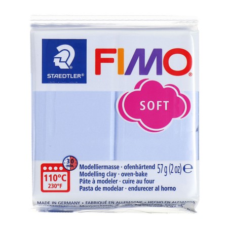 Plastic-polymer clay baked 57g fimo soft blue peace of 8020-T31-1