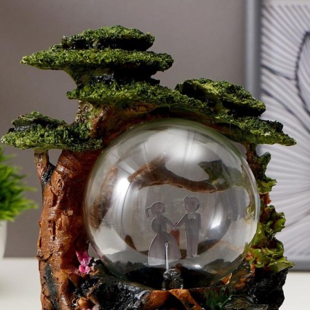 Plasma ball "Wood" 18x11x20 cm-3