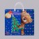 Package "Bear with a Christmas tree", plastic with a plastic pen, 37 x 35 cm, 90 μm