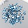 Decor for creativity plastic "Rhinest. Light-blue" set of 300 pcs d = 0.8 cm