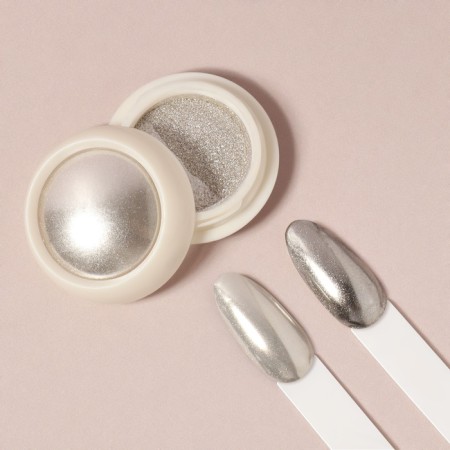 Nail rubbing, with an applicator, color mirror transparent shine-6