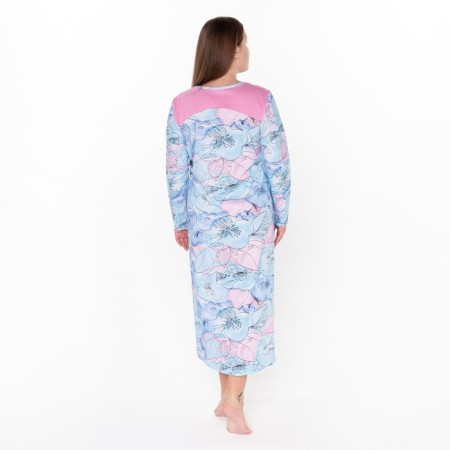 Night shirt female, blue color, size 56-4