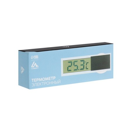 Thermometer Luazon LTR-17, electronic, on a suction cup, transparent-5