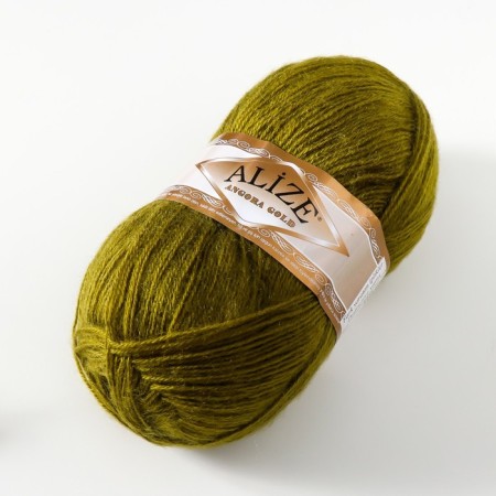 Yarn "Angora Gold" 20% wool, 80% acrylic 550m/100g (758)-1