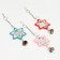 Toy - bird mirror "flower" with a bell, 20 x 7 cm