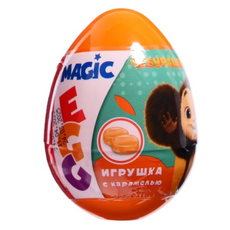 Toy "Cheburashka", in the plastic egg of Magic EGG, with a caramel 10g-2