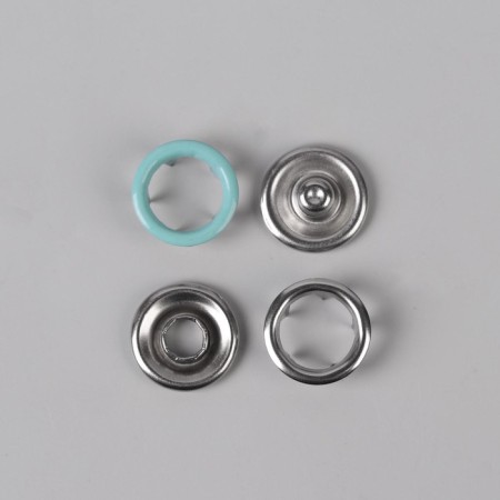 Shirt buttons, open, d = 9.5 mm, 10 pcs, mint color-1