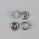 Shirt buttons, open, d = 9.5 mm, 10 pcs, mint color