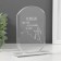 Souvenir Glass Stela "Result" 16x11x4.5 cm