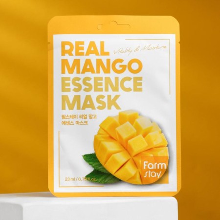 Farmstay fabric face mask, with mango extract, 23 ml