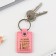 A keychain for keys to the leatherette “neither shame nor conscience”, 4 x 9 cm