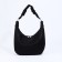 Load bag with zipper, external pocket, long belt, black color