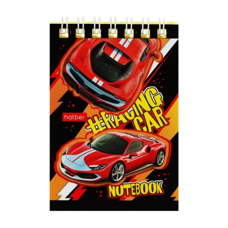 Notepad A7, 40 sheets on the crest "Cars", cover covering cardboard, block: tinted 60 g/m², mix-1