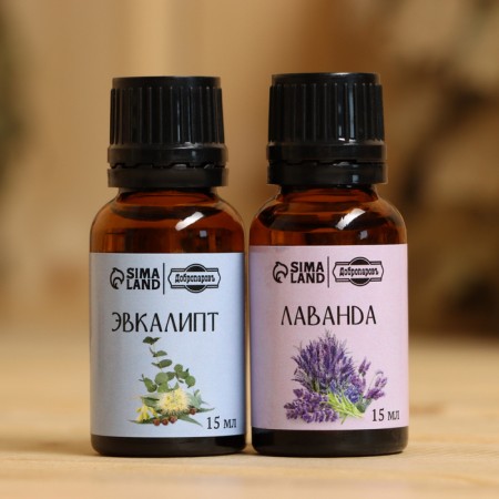 A set of essential oils 2 pcs "lavender, eucalyptus" 15 ml-1
