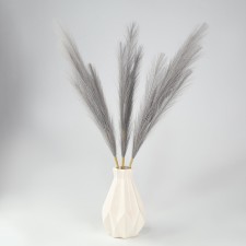 Pampas artificial grass, height 70 cm, 6 brushes, gray color