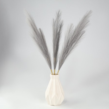 Pampas artificial grass, height 70 cm, 6 brushes, gray color