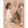 Knitted children's Knitted Amarobaby Noodles, height 74 cm, brown color