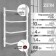 Electric towel Zein PE-05, Victoria, 400x600 mm, 4 crossbars, white