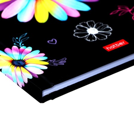 Notebook, A6, 64 sheets, in a cage/ruler, "Margarita", a solid cover, matte lamination, an offset block 60g/m2-2