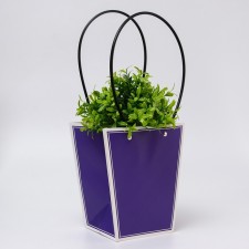 Flower bag purple moisture-resistant, 17x17-11.5x11.5-20 cm 8