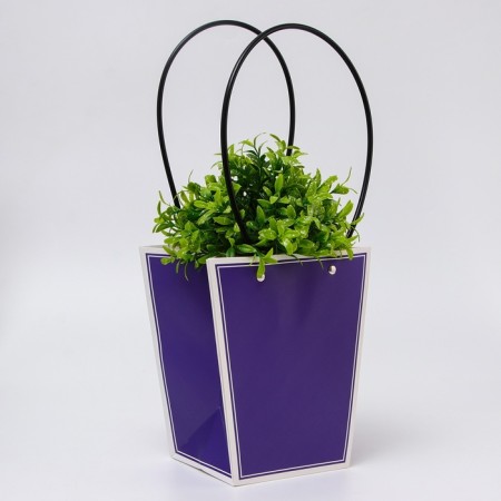 Flower bag purple moisture-resistant, 17x17-11.5x11.5-20 cm 8