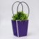 Flower bag purple moisture-resistant, 17x17-11.5x11.5-20 cm 8