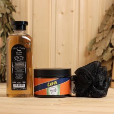 Set for the bath: scrub 