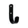 The hook is wall, universal, 80x50x20, black color