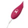Multifunctional vibrator L’Eroina Caberna, 20 cm, silicone, burgundy color