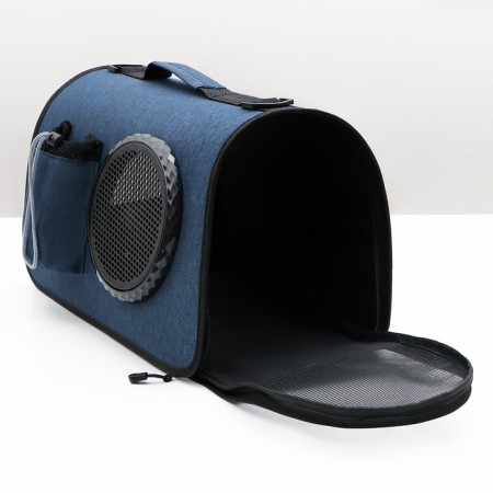 Board-carrier with organizer and porthole, 43 x 24 x 28 cm, blue-11