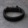 4B1 survival bracelet (paracord, compass, whistle, fire), black