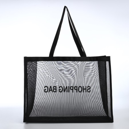 Household bag without fastening, black color-1