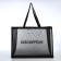Household bag without fastening, black color