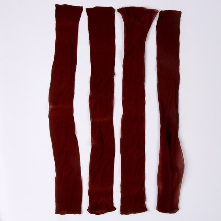 Kapron for dolls and flowers, set 4 pcs., Size 1 pc. - 45 × 6 cm, brown color-2