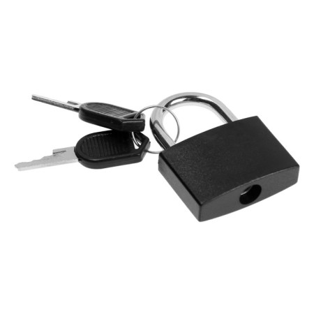 The castle of a hinged suitcase, medium, 30x42 mm, black-1