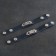 Paired bracelets "you and me", genuine leather, steel