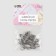 Pins with round end, 22 mm, 20 pcs, silver color