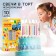 Set of candles untouched for a cake, 10 pcs, blue tractor
