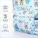 School backpack from textiles on a zipper, 3 pockets, pencil case, blue color