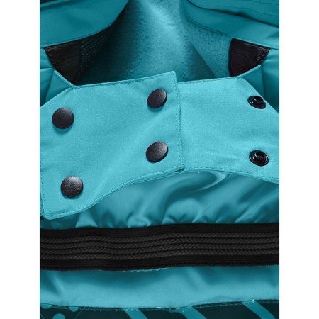 Ski costume for a girl, height 110 cm, turquoise color-8