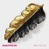 Daille of the Golden Leaf, 38.5 × 15.5 cm, gold with black and black