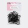 Strap regulator, metal, 25 mm, 20 pcs, black color